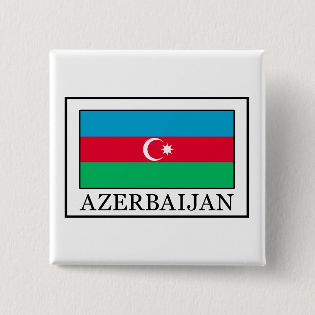 Badge Carré 5 Cm Azerbaijan (Devant)