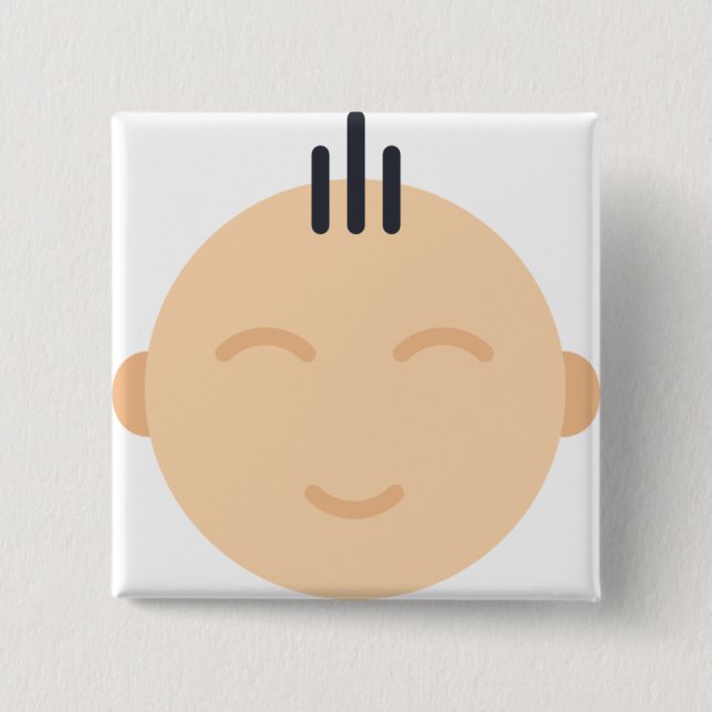 Badge Carré 5 Cm baby (Devant)