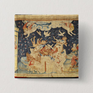 Badge Carré 5 Cm Babylone a envahi par des démons