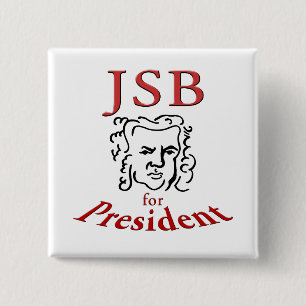 Badge Carré 5 Cm Bach pour Président