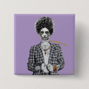 Badge Carré 5 Cm Bad et Boo-jee "I Am the Storm" gothique
