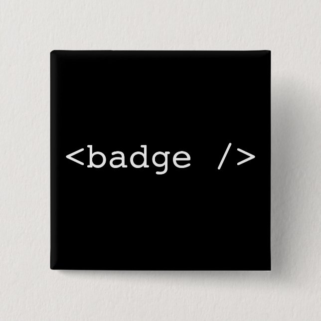 Badge Carré 5 Cm <badge /> (Devant)