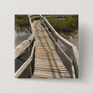 Badge Carré 5 Cm BAHAMAS, île de Grand Bahama, côté est :