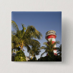 Badge Carré 5 Cm Bahamas, île de Grand Bahama, Freeport, Coucher