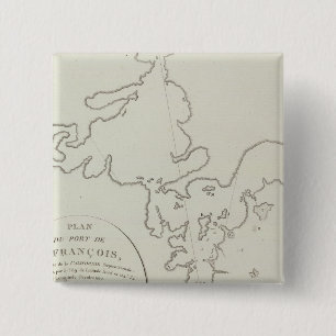 Badge Carré 5 Cm Baie de San Francisco