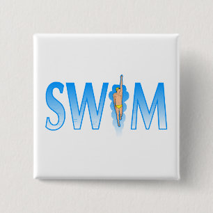 Badge Carré 5 Cm Bain