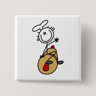 Badge Carré 5 Cm Baker avec des T-shirts et des cadeaux de goupille