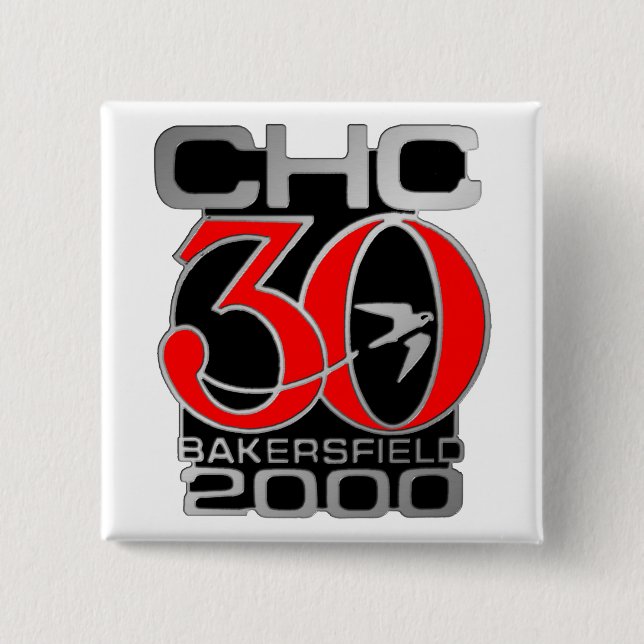 Badge Carré 5 Cm Bakersfield 2000 (Devant)