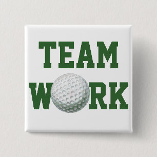 Badge Carré 5 Cm Bal de golf