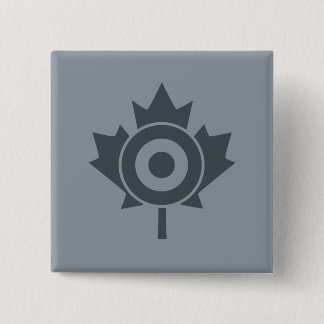 Badge Carré 5 Cm Balise Mod Roundel Feuille d'érable canadienne