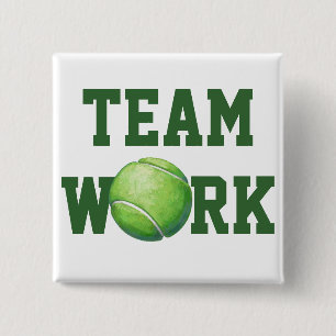 Badge Carré 5 Cm Ball de tennis