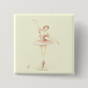 Badge Carré 5 Cm Ballerine