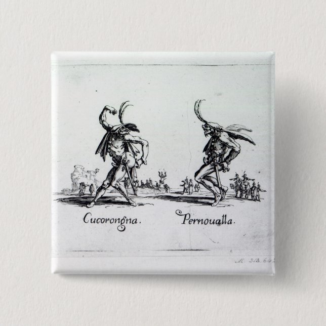 Badge Carré 5 Cm Balli de Sfessania, c.1622 (Devant)