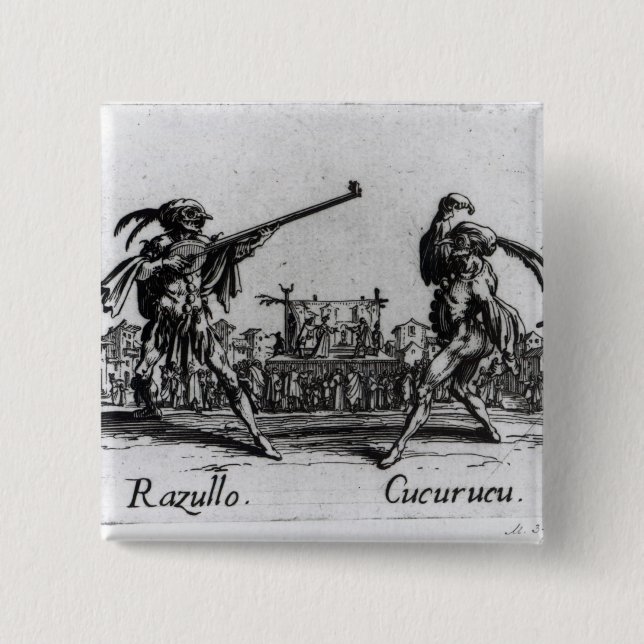 Badge Carré 5 Cm Balli de Sfessania, c.1622 (Devant)