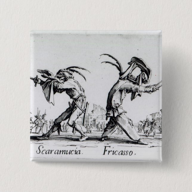 Badge Carré 5 Cm Balli de Sfessania, c.1622 (Devant)
