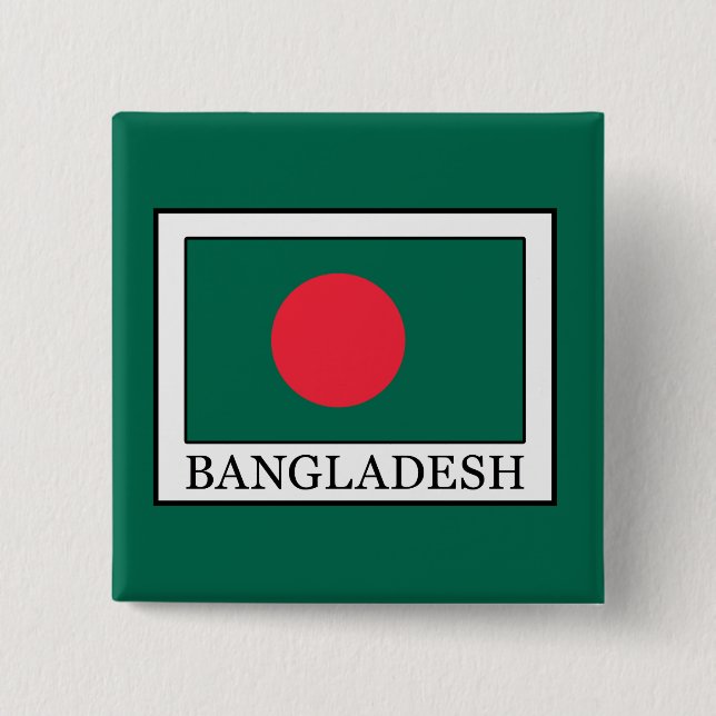 Badge Carré 5 Cm Bangladesh (Devant)