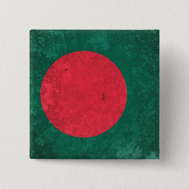 Badge Carré 5 Cm Bangladesh (Devant)