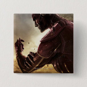 Badge Carré 5 Cm Bannière : Batman, éclair