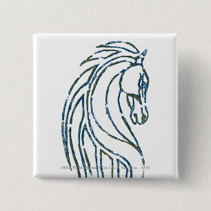 Badge Carré 5 Cm Bannière du Rohan Kings Hall