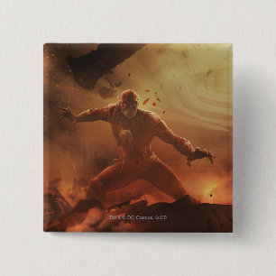 Badge Carré 5 Cm Bannière : Flash, Grundy