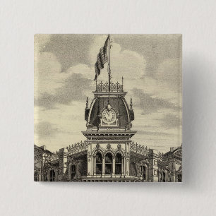 Badge Carré 5 Cm Banque de San Jose