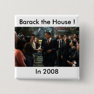 Badge Carré 5 Cm Barack la Chambre !