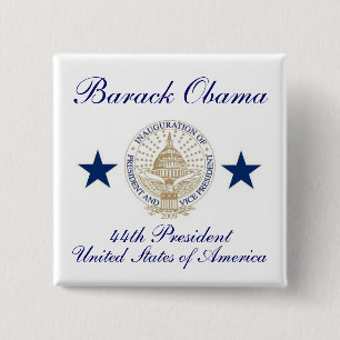 Badge Carré 5 Cm Barack Obama
