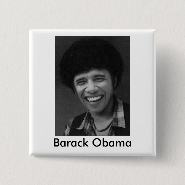 Badge Carré 5 Cm Barack Obama (Devant)