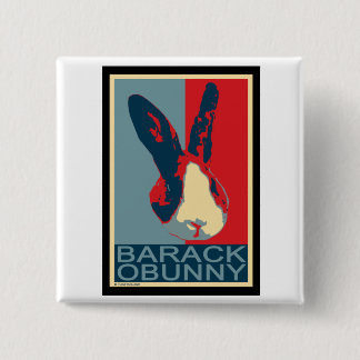 Badge Carré 5 Cm Barack Obunny