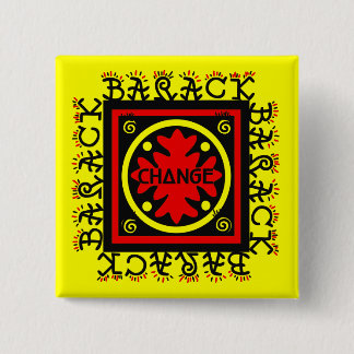 BADGE CARRÉ 5 CM BARACK POUR LE PIN DE CHANGEMENT