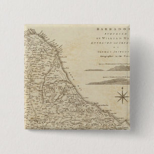 Badge Carré 5 Cm Barbados