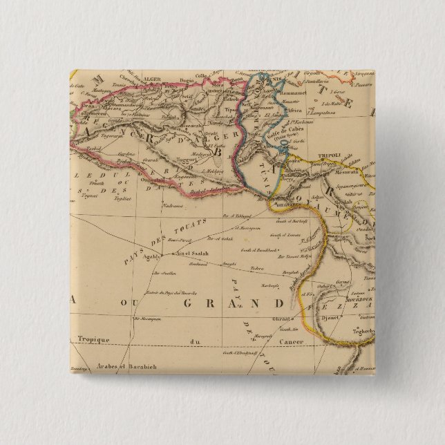 Badge Carré 5 Cm barbarie (Devant)