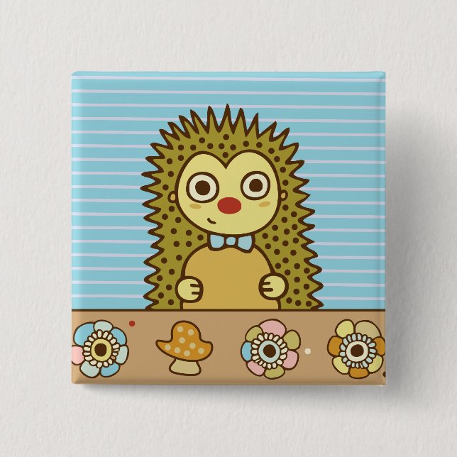 Badge Carré 5 Cm Bartholomée (Devant)