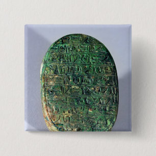 Badge Carré 5 Cm Base d'un scarabée de mariage d'Amenhotep III