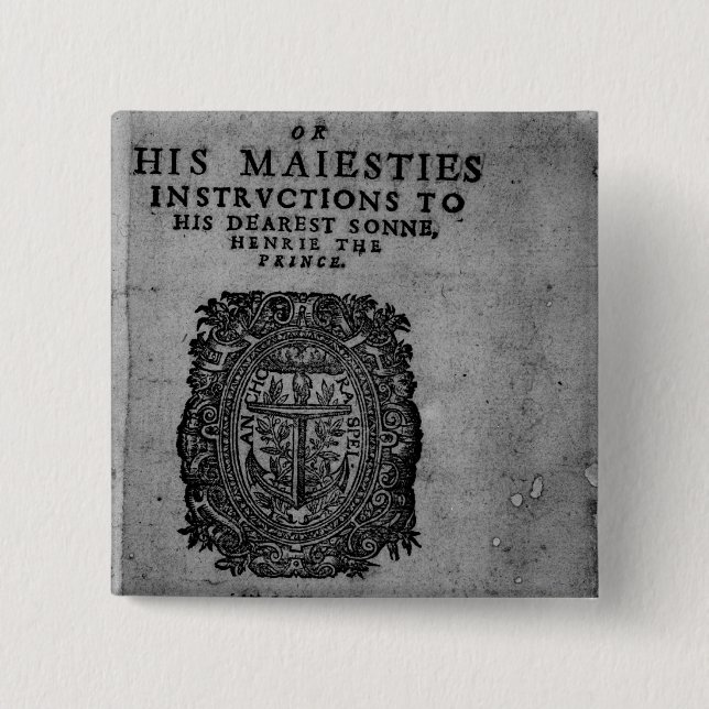 Badge Carré 5 Cm Basilic Doron, 1603 (Devant)