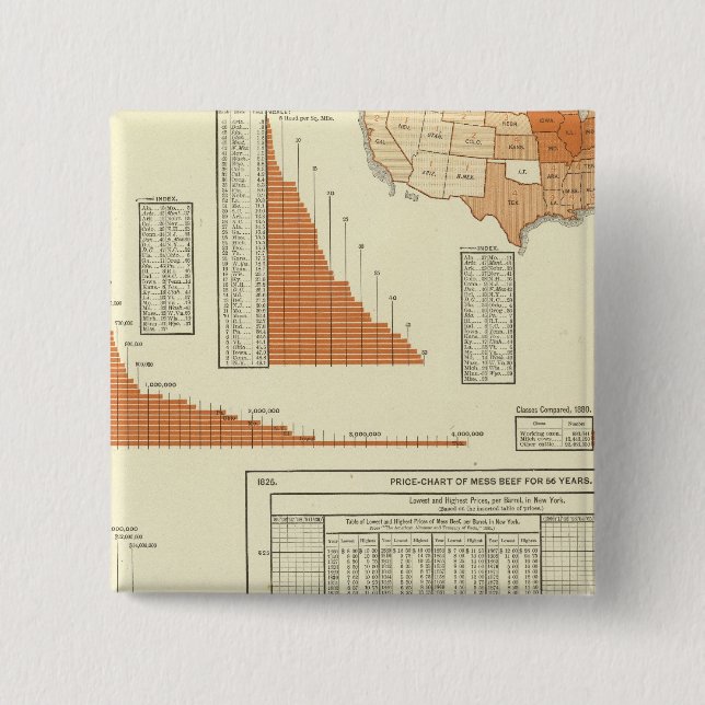 Badge Carré 5 Cm Bataille (Devant)