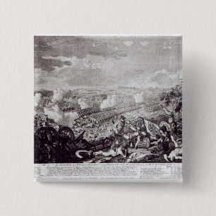 Badge Carré 5 Cm Bataille de Lobositz, le 1er octobre 1756
