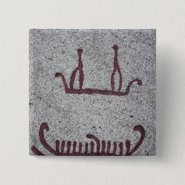 Badge Carré 5 Cm Bateaux et leurs équipages (Devant)