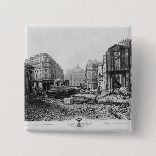 Badge Carré 5 Cm Bâtiment d'avenue de l'Opera 2