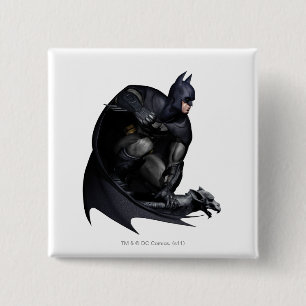 Badge Carré 5 Cm Batman Crouching