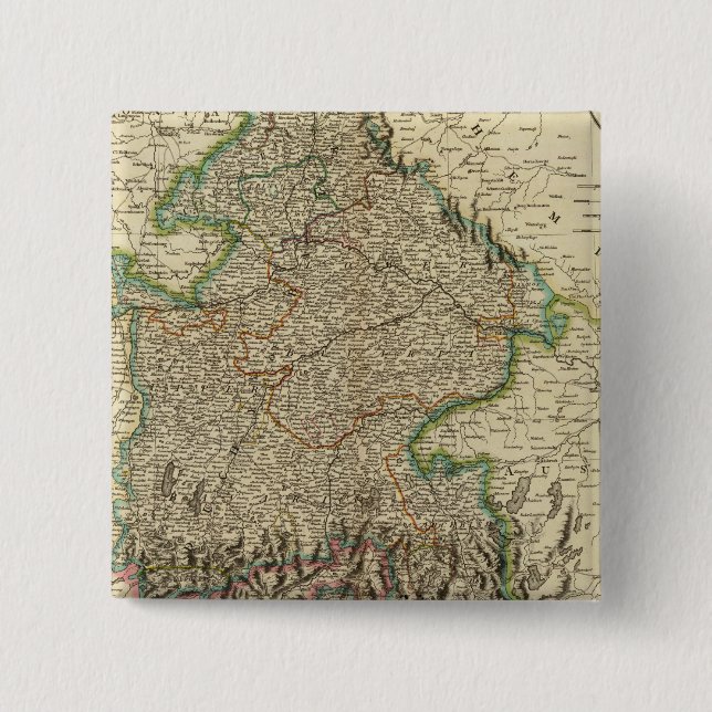 Badge Carré 5 Cm Bavière 3 (Devant)