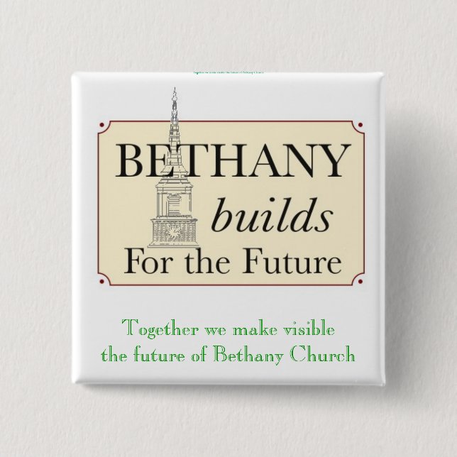 Badge Carré 5 Cm BBFF_logo_4, ensemble nous faisons l'avenir de (Devant)