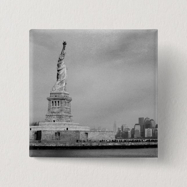 Badge Carré 5 Cm Beau NYC (Devant)