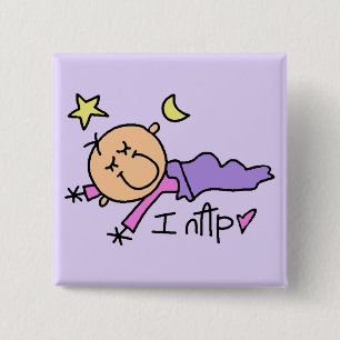 Badge Carré 5 Cm Bébé Fille Je Fais La Sieste Tshirts et Cadeaux