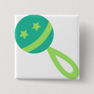 Badge Carré 5 Cm bébé vert