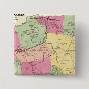 Badge Carré 5 Cm Bedford, ville