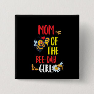 Badge Carré 5 Cm Beekeeper Art Maman Of The Bee Day Girl