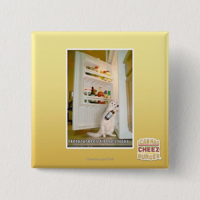 Badge Carré 5 Cm Beerz d'ur du keepz I (Devant)