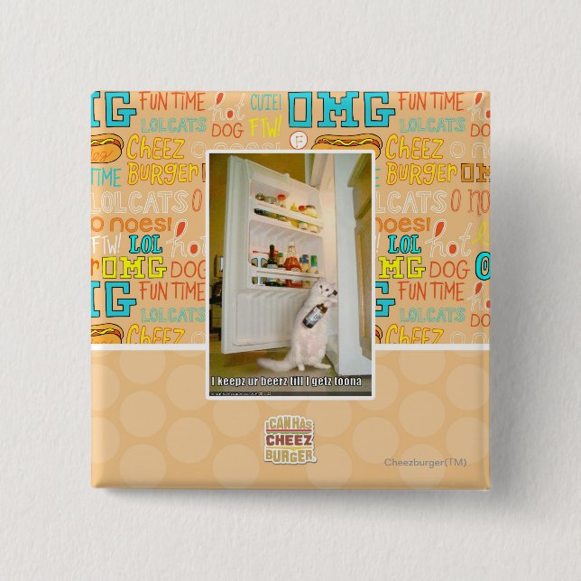 Badge Carré 5 Cm Beerz d'ur du keepz I (Devant)
