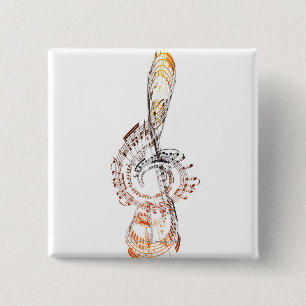 Badge Carré 5 Cm Beethoven